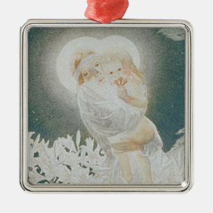 Maagd van de Lilies Metalen Ornament