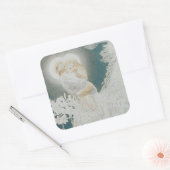 Maagd van de Lilies Vierkante Sticker (Envelop)