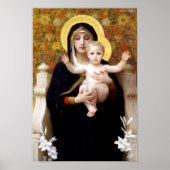 Maagd van de Lilies - William-Adolphe Bouguereau Poster (Voorkant)