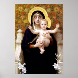 Maagd van de Lilies - William-Adolphe Bouguereau Poster