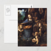 Maagd van de Rocks Briefkaart (Voorkant / Achterkant)