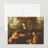 Maagd van de Rocks door Leonardo da Vinci Briefkaart (Voorkant / Achterkant)