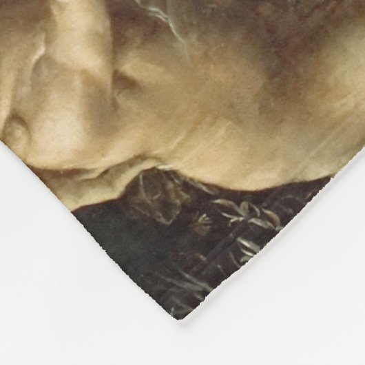 Maagd van de Rocks, Leonardo da Vinci Fleece Deken (Hoek)