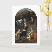 Maagd van de Rocks, Leonardo da Vinci Kaart (Gele Bloem)