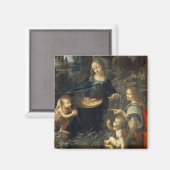 Maagd van de Rocks, Leonardo da Vinci Magneet (Voorkant / Achterkant)
