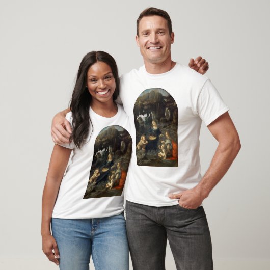 Maagd van de Rocks, Leonardo da Vinci T-shirt (Unisex)
