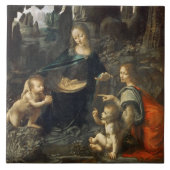 Maagd van de Rocks, Leonardo da Vinci Tegeltje (Voorkant)
