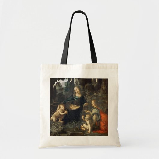 Maagd van de Rocks, Leonardo da Vinci Tote Bag (Voorkant)
