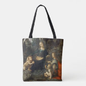 Maagd van de Rocks, Leonardo da Vinci Tote Bag (Achterkant)
