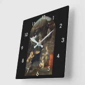 Maagd van de Rocks, Leonardo da Vinci Vierkante Klok (Hoek)