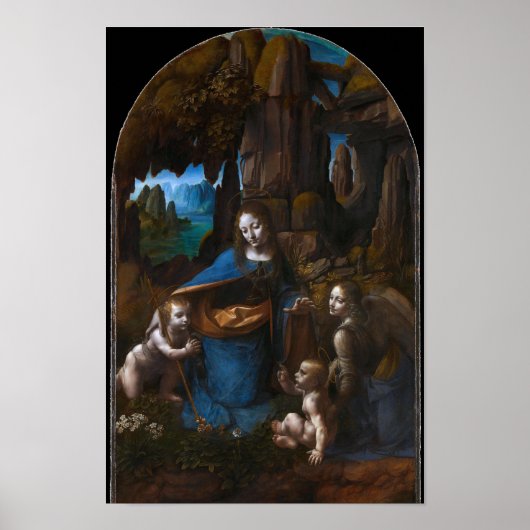 Maagd van de Rocks - Nationale Galerij - Poster (Voorkant)