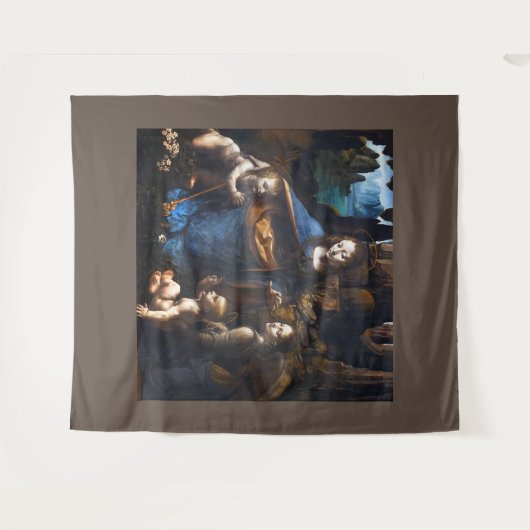 Maagd van de rotsboomstammen wandkleed (Voorkant (horizontaal))