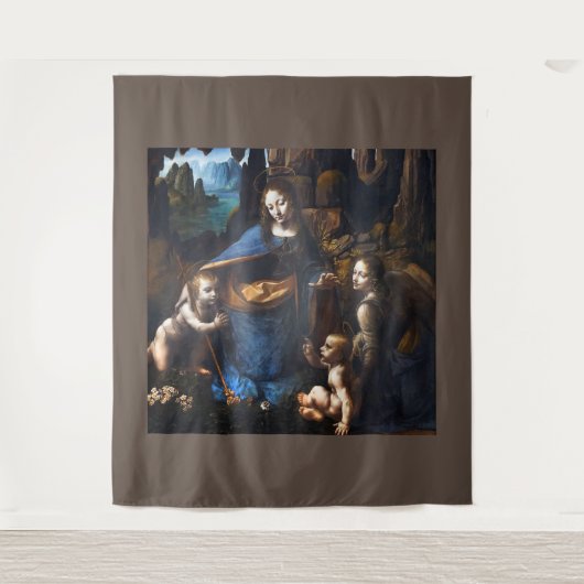 Maagd van de rotsboomstammen wandkleed (Voorkant)