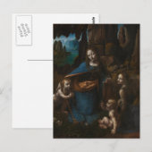 maagd van de rotsen briefkaart (Voorkant / Achterkant)