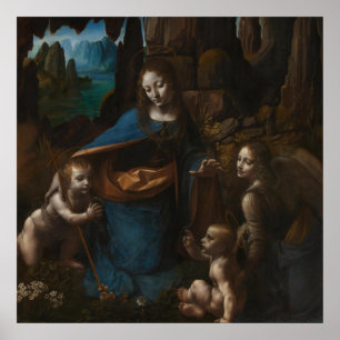 maagd van de rotsen poster