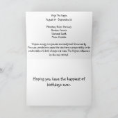 Maagd van de Verjaardag ~ van de dierenriem de Kaart (Binnen)