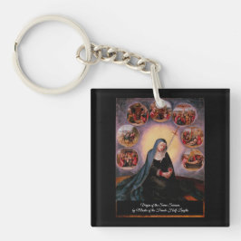 Maagd van de Zeven Smarten Sleutelhanger