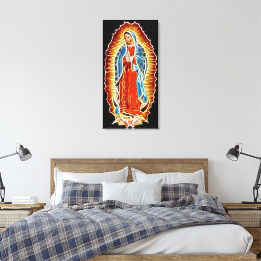 Maagd van Guadalupe Canvas Afdruk (Insitu (Slaapkamer))