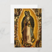 Maagd van Guadalupe door Manuel de Arellano Bedankkaart (Voorkant / Achterkant)