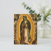 Maagd van Guadalupe door Manuel de Arellano Briefkaart (Staand voorkant)