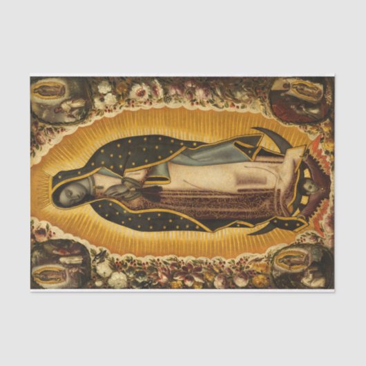 Maagd van Guadalupe door Manuel de Arellano Tissuepapier (Voorkant)