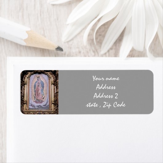 Maagd van Guadalupe Etiket (Insitu)