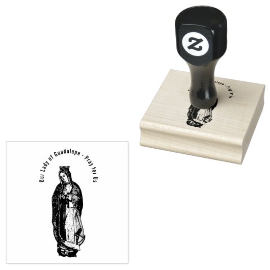 Maagd van Guadalupe Gebed Katholiek Rubberstempel (Gestempeld)