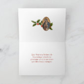 Maagd van Guadalupe Kerstmis Religieus Spaans Kaart (Binnen)