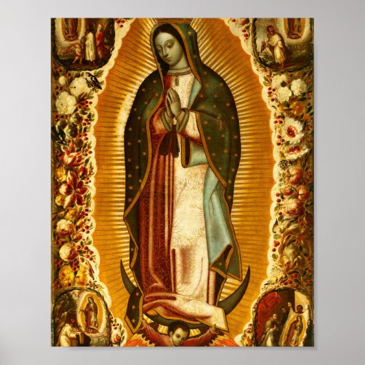 Maagd van Guadalupe Our Lady katholieke Gift Poster (Voorkant)