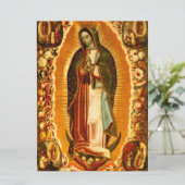 Maagd van Guadalupe Our Lady Mary Kaart (Staand voorkant)