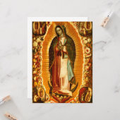 Maagd van Guadalupe Our Lady Mary Kaart (Voorkant / Achterkant in situ)