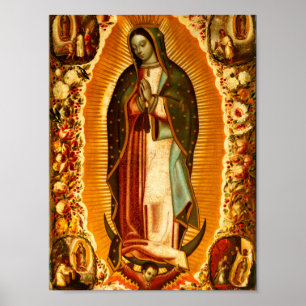 Maagd van Guadalupe Our Lady Mary Poster
