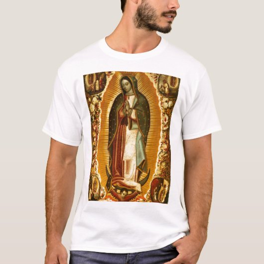 Maagd van Guadalupe Our Lady Mary T-shirt (Voorkant)