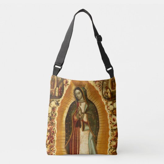 Maagd van Guadalupe Our Lady Moeder Mary Crossbody Crossbody Tas (Voorkant)