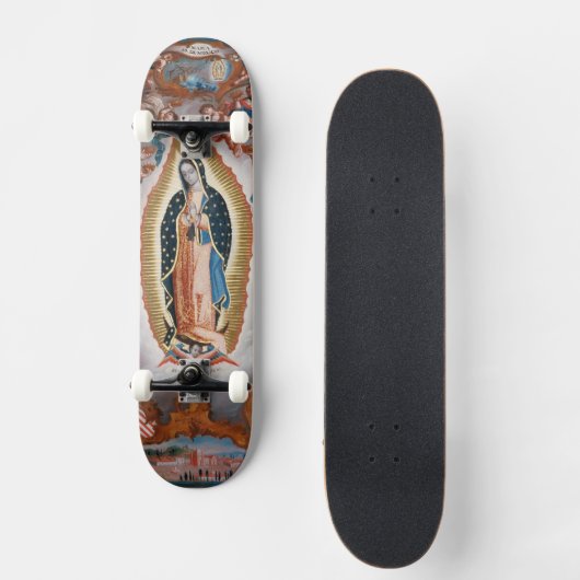 "Maagd van Guadalupe" skateboards voor religieuze  (Voorkant)