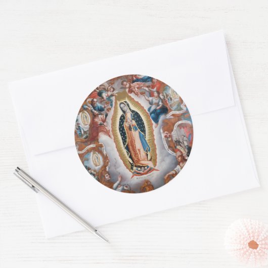 "Maagd van Guadalupe" stickers (Envelop)