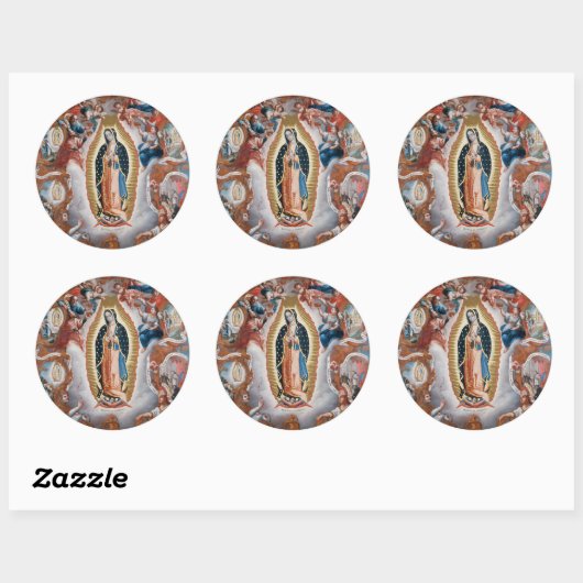 "Maagd van Guadalupe" stickers (Vel)