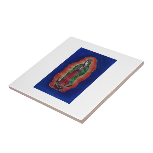Maagd van Guadalupe Tegeltje (Zijkant)