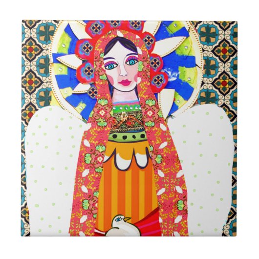 Maagd van Guadalupe Tegeltje (Voorkant)