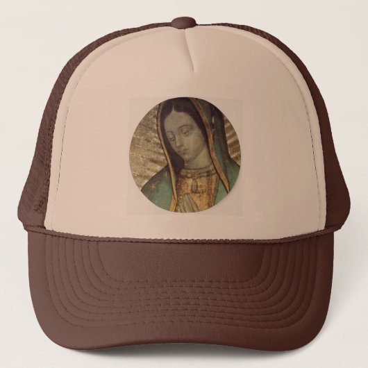 Maagd van Guadalupe Trucker Pet (Voorkant)
