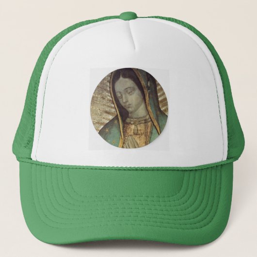 Maagd van Guadalupe Trucker Pet (Voorkant)