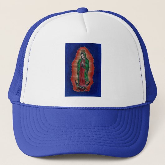 Maagd van Guadalupe Trucker Pet (Voorkant)