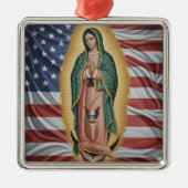 Maagd van Guadalupe - VS Metalen Ornament (Voorkant)