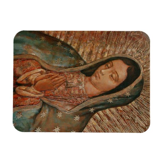 Maagd van Guadalupe zonder blozen Magneet (Horizontaal)