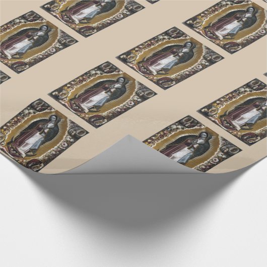 Maagd van het Antiek schilderen van Guadalupe Cadeaupapier (Hoek)