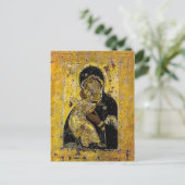 Maagd van Kiev Oekraïens Icon Madonna Briefkaart (Staand voorkant)