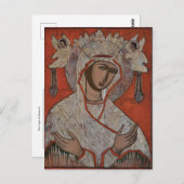 Maagd van Scopoitis Orthodox Christelijk Icoon Briefkaart (Voorkant / Achterkant)
