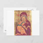 Maagd van Vladimir Briefkaart (Voorkant / Achterkant)