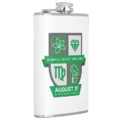 Maagd Verjaardag Crest™ voor 23-31 Augustus Fles Heupfles (Rechts)