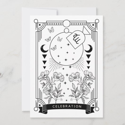 Maagd Verjaardag Viering Uitnodiging (Voorkant)